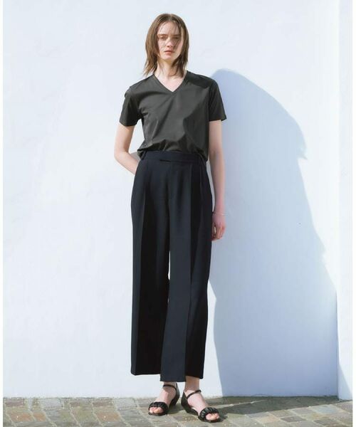 OPAQUE.CLIP / オペーク ドット クリップ Tシャツ | 《5色展開/SS-LLサイズ》VネックベーシックTシャツ【接触冷感/洗濯機洗い可】 | 詳細2