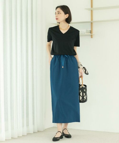 OPAQUE.CLIP / オペーク ドット クリップ Tシャツ | 《5色展開/SS-LLサイズ》VネックベーシックTシャツ【接触冷感/洗濯機洗い可】 | 詳細24