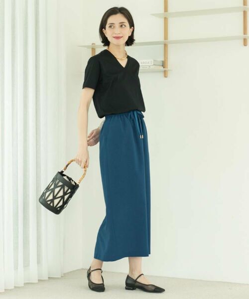 OPAQUE.CLIP / オペーク ドット クリップ Tシャツ | 《5色展開/SS-LLサイズ》VネックベーシックTシャツ【接触冷感/洗濯機洗い可】 | 詳細25