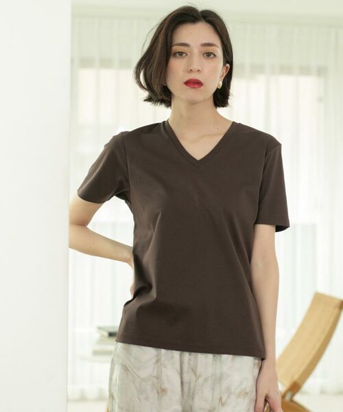 OPAQUE.CLIP / オペーク ドット クリップ Tシャツ | 《5色展開/SS-LLサイズ》VネックベーシックTシャツ【接触冷感/洗濯機洗い可】 | 詳細28