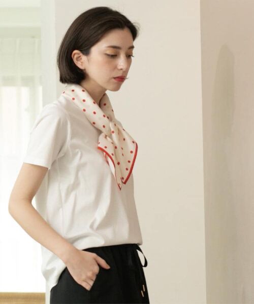 OPAQUE.CLIP / オペーク ドット クリップ Tシャツ | 《5色展開/SS-LLサイズ》VネックベーシックTシャツ【接触冷感/洗濯機洗い可】 | 詳細7