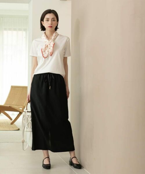 OPAQUE.CLIP / オペーク ドット クリップ Tシャツ | 《5色展開/SS-LLサイズ》VネックベーシックTシャツ【接触冷感/洗濯機洗い可】 | 詳細9