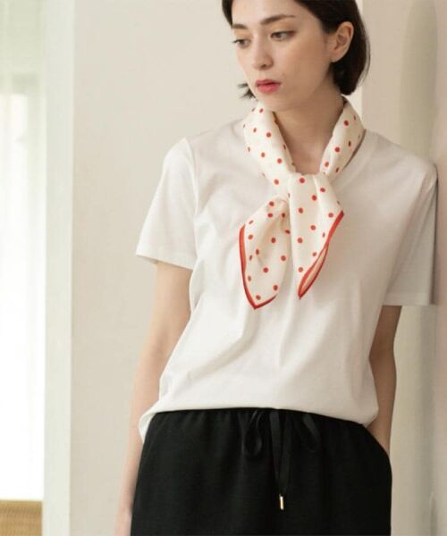 OPAQUE. CLIP/オペーク ドット クリップ 《5color/SS-LLsize》VネックベーシックTシャツ【接触冷感/洗濯機洗い可】 ホワイト(001) 36(S) OPAQUE. CLIP/オペーク ドット クリップ 《5color/SS-LLsize》VネックベーシックTシャツ【接触冷感/洗濯機洗い可】 ホワイト(001) 36(S)