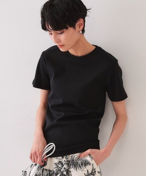OPAQUE. CLIP/オペーク ドット クリップ フライスベーシックTシャツ【洗濯機洗い可】 ブラック(019) 36(S) OPAQUE. CLIP/オペーク ドット クリップ フライスベーシックTシャツ【洗濯機洗い可】 ブラック(019) 36(S)