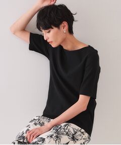 OPAQUE.CLIP / オペーク ドット クリップ カットソー | ボートネックリブカットソー【洗濯機洗い可】