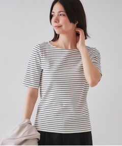 OPAQUE.CLIP / オペーク ドット クリップ カットソー | ボートネックリブカットソー【洗濯機洗い可】