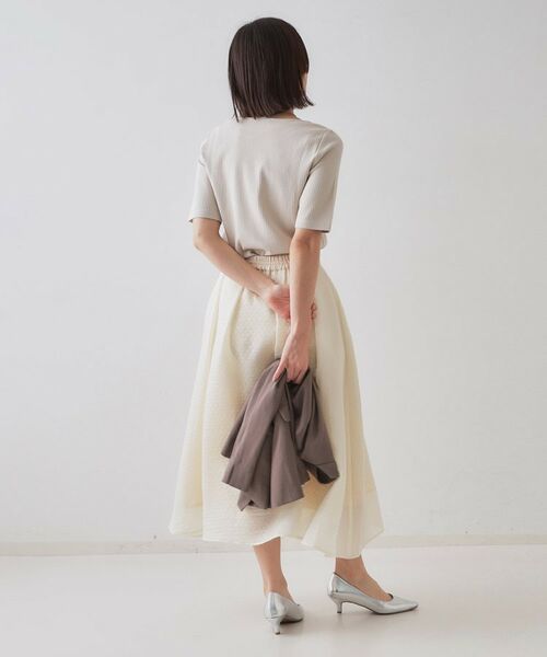 OPAQUE.CLIP / オペーク ドット クリップ カットソー | ボートネックリブカットソー【洗濯機洗い可】 | 詳細11