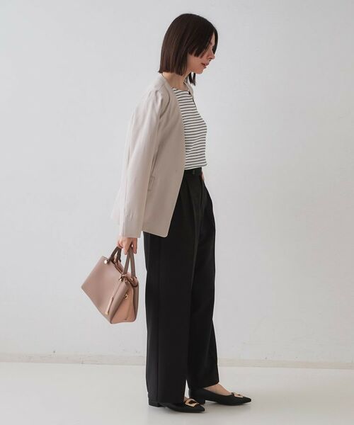 OPAQUE.CLIP / オペーク ドット クリップ カットソー | ボートネックリブカットソー【洗濯機洗い可】 | 詳細15