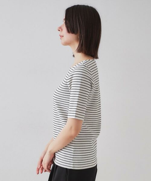 OPAQUE.CLIP / オペーク ドット クリップ カットソー | ボートネックリブカットソー【洗濯機洗い可】 | 詳細18