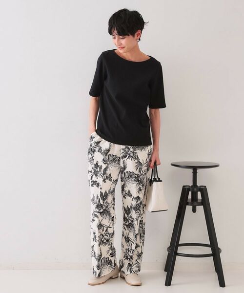 OPAQUE.CLIP / オペーク ドット クリップ カットソー | ボートネックリブカットソー【洗濯機洗い可】 | 詳細2