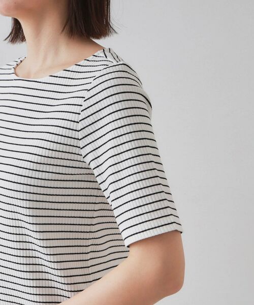 OPAQUE.CLIP / オペーク ドット クリップ カットソー | ボートネックリブカットソー【洗濯機洗い可】 | 詳細21