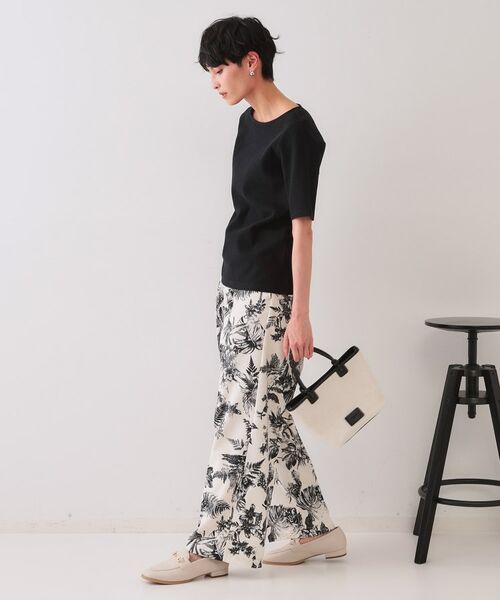 OPAQUE.CLIP / オペーク ドット クリップ カットソー | ボートネックリブカットソー【洗濯機洗い可】 | 詳細3