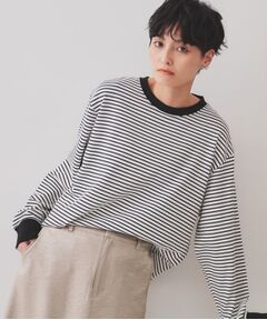 OPAQUE.CLIP / オペーク ドット クリップ カットソー | ボーダールーズフィットカットソー【洗濯機洗い可】