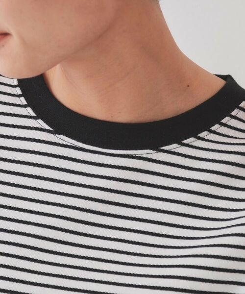 OPAQUE.CLIP / オペーク ドット クリップ カットソー | ボーダールーズフィットカットソー【洗濯機洗い可】 | 詳細12