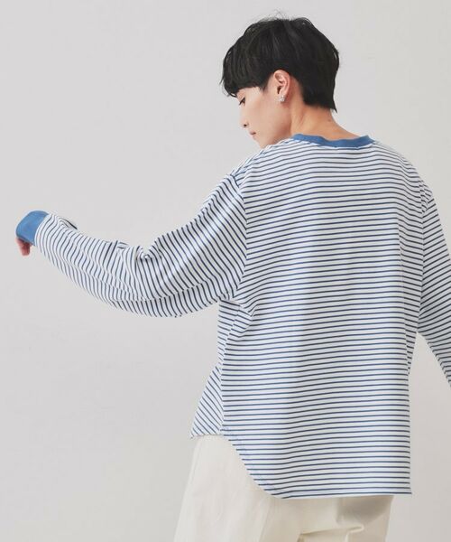 OPAQUE.CLIP / オペーク ドット クリップ カットソー | ボーダールーズフィットカットソー【洗濯機洗い可】 | 詳細5