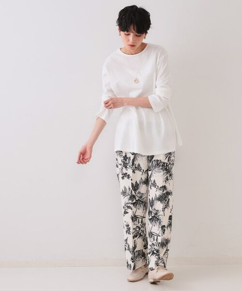 OPAQUE.CLIP / オペーク ドット クリップ その他トップス | 《ツインセット》シャーリングビスチェ×ロングTシャツ【洗濯機洗い可】 | 詳細10