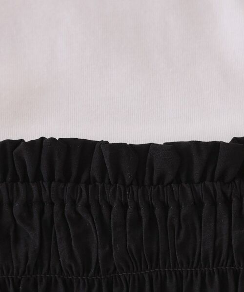 OPAQUE.CLIP / オペーク ドット クリップ その他トップス | 《ツインセット》シャーリングビスチェ×ロングTシャツ【洗濯機洗い可】 | 詳細11