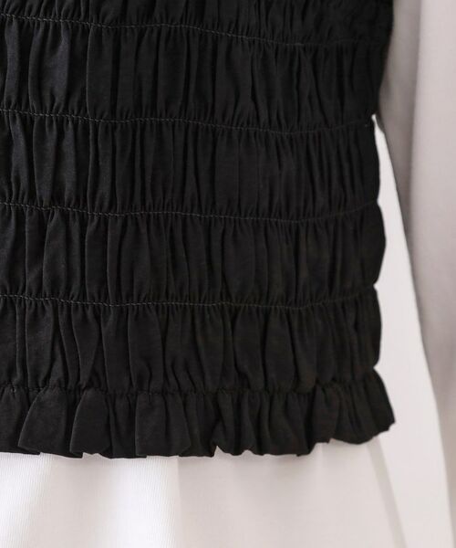 OPAQUE.CLIP / オペーク ドット クリップ その他トップス | 《ツインセット》シャーリングビスチェ×ロングTシャツ【洗濯機洗い可】 | 詳細19