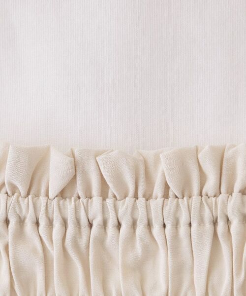 OPAQUE.CLIP / オペーク ドット クリップ その他トップス | 《ツインセット》シャーリングビスチェ×ロングTシャツ【洗濯機洗い可】 | 詳細4