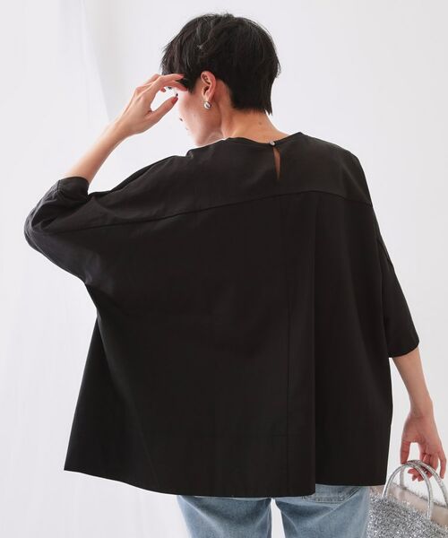 OPAQUE.CLIP / オペーク ドット クリップ カットソー | バックフハクドッキングAラインカットソー【洗濯機洗い可】 | 詳細5