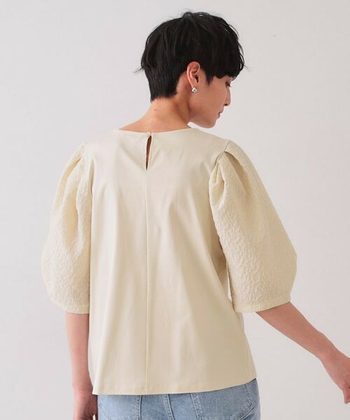 OPAQUE.CLIP / オペーク ドット クリップ カットソー | ふくれドッキングスリーブトップス【洗濯機洗い可】 | 詳細15