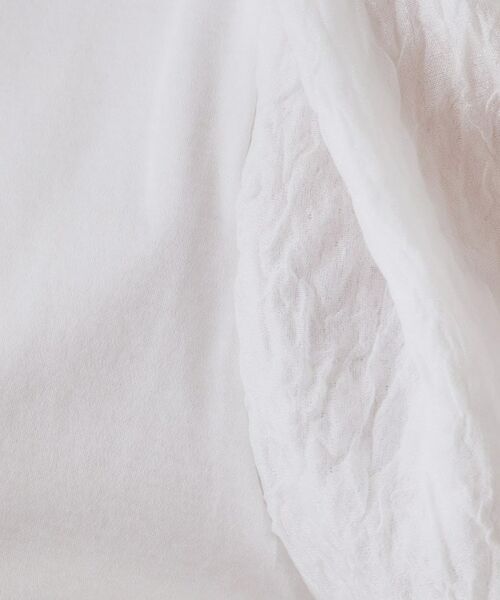 OPAQUE.CLIP / オペーク ドット クリップ カットソー | ふくれドッキングスリーブトップス【洗濯機洗い可】 | 詳細4