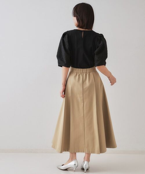 OPAQUE.CLIP / オペーク ドット クリップ カットソー | ふくれドッキングスリーブトップス【洗濯機洗い可】 | 詳細7