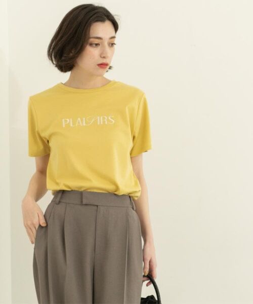 OPAQUE.CLIP / オペーク ドット クリップ Tシャツ | 刺繍&スパンコールロゴTシャツ【洗濯機洗い可】 | 詳細12