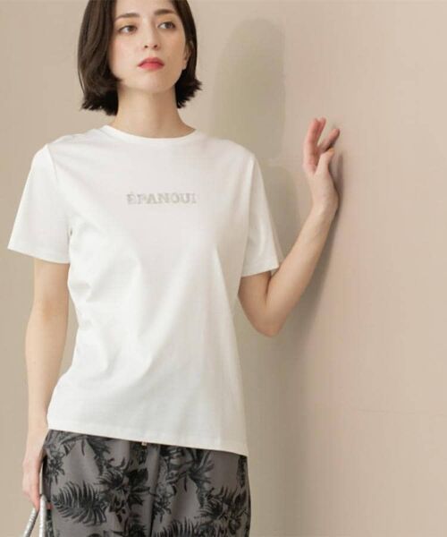 OPAQUE.CLIP / オペーク ドット クリップ Tシャツ | 刺繍&スパンコールロゴTシャツ【洗濯機洗い可】 | 詳細18