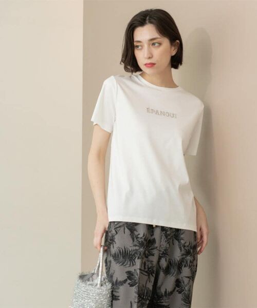 OPAQUE.CLIP / オペーク ドット クリップ Tシャツ | 刺繍&スパンコールロゴTシャツ【洗濯機洗い可】 | 詳細19