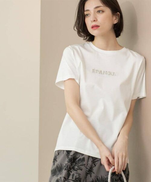 OPAQUE.CLIP / オペーク ドット クリップ Tシャツ | 刺繍&スパンコールロゴTシャツ【洗濯機洗い可】 | 詳細21