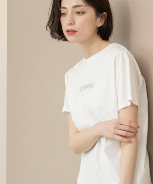 OPAQUE.CLIP / オペーク ドット クリップ Tシャツ | 刺繍&スパンコールロゴTシャツ【洗濯機洗い可】 | 詳細22