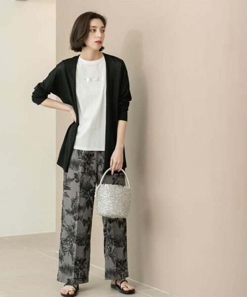 OPAQUE.CLIP / オペーク ドット クリップ Tシャツ | 刺繍&スパンコールロゴTシャツ【洗濯機洗い可】 | 詳細25