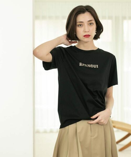 OPAQUE.CLIP / オペーク ドット クリップ Tシャツ | 刺繍&スパンコールロゴTシャツ【洗濯機洗い可】 | 詳細27