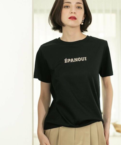 OPAQUE.CLIP / オペーク ドット クリップ Tシャツ | 刺繍&スパンコールロゴTシャツ【洗濯機洗い可】 | 詳細28