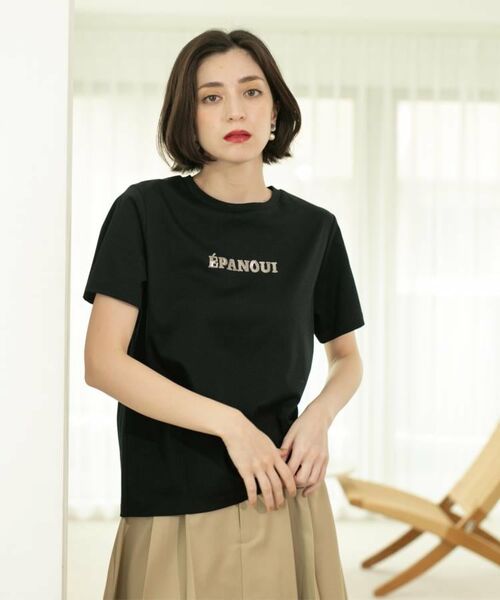 OPAQUE.CLIP / オペーク ドット クリップ Tシャツ | 刺繍&スパンコールロゴTシャツ【洗濯機洗い可】 | 詳細29