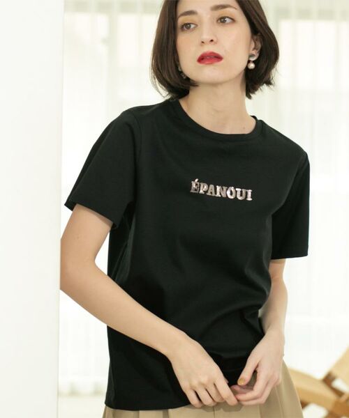 OPAQUE.CLIP / オペーク ドット クリップ Tシャツ | 刺繍&スパンコールロゴTシャツ【洗濯機洗い可】 | 詳細30