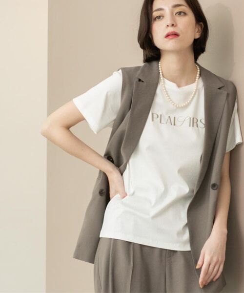 OPAQUE.CLIP / オペーク ドット クリップ Tシャツ | 刺繍&スパンコールロゴTシャツ【洗濯機洗い可】 | 詳細4