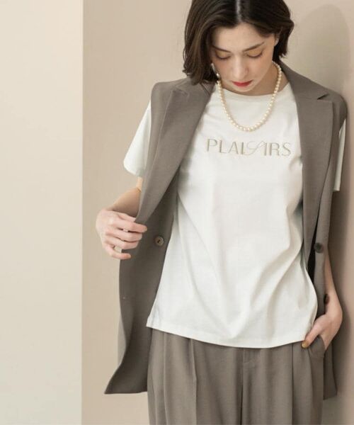 OPAQUE.CLIP / オペーク ドット クリップ Tシャツ | 刺繍&スパンコールロゴTシャツ【洗濯機洗い可】 | 詳細6