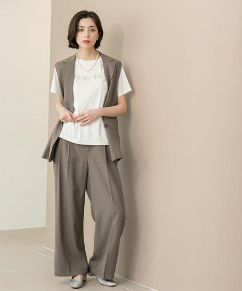 OPAQUE.CLIP / オペーク ドット クリップ Tシャツ | 刺繍&スパンコールロゴTシャツ【洗濯機洗い可】 | 詳細8