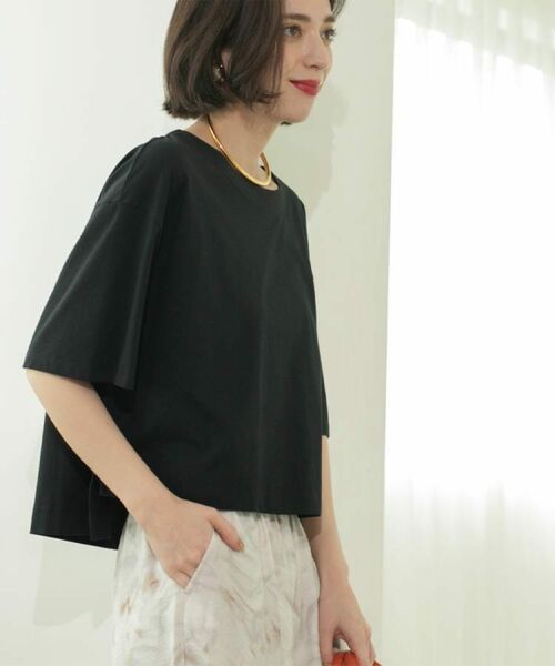 OPAQUE.CLIP / オペーク ドット クリップ Tシャツ | ボートネックショートTシャツ【洗濯機洗い可】 | 詳細16