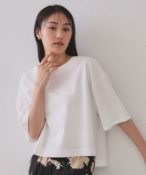 OPAQUE.CLIP / オペーク ドット クリップ Tシャツ | ボートネックショートTシャツ【洗濯機洗い可】 | 詳細25