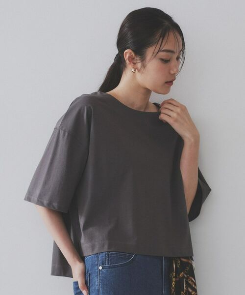 OPAQUE.CLIP / オペーク ドット クリップ Tシャツ | ボートネックショートTシャツ【洗濯機洗い可】 | 詳細30