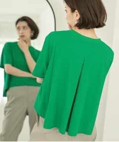 OPAQUE.CLIP / オペーク ドット クリップ Tシャツ | バックフレアショートTシャツ【洗濯機洗い可】