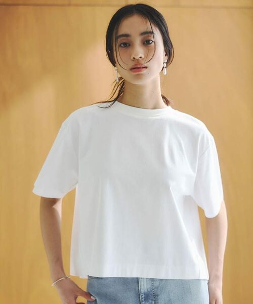 OPAQUE.CLIP / オペーク ドット クリップ Tシャツ | バックフレアショートTシャツ【洗濯機洗い可】 | 詳細1