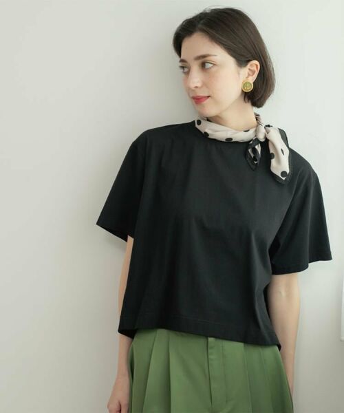 OPAQUE.CLIP / オペーク ドット クリップ Tシャツ | バックフレアショートTシャツ【洗濯機洗い可】 | 詳細11