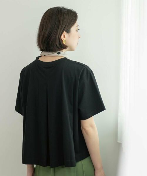 OPAQUE.CLIP / オペーク ドット クリップ Tシャツ | バックフレアショートTシャツ【洗濯機洗い可】 | 詳細13