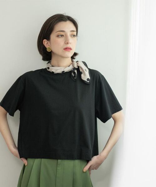 OPAQUE.CLIP / オペーク ドット クリップ Tシャツ | バックフレアショートTシャツ【洗濯機洗い可】 | 詳細15