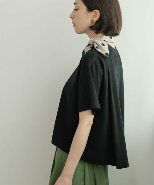 OPAQUE.CLIP / オペーク ドット クリップ Tシャツ | バックフレアショートTシャツ【洗濯機洗い可】 | 詳細16