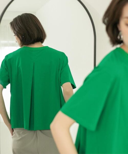 OPAQUE.CLIP / オペーク ドット クリップ Tシャツ | バックフレアショートTシャツ【洗濯機洗い可】 | 詳細23